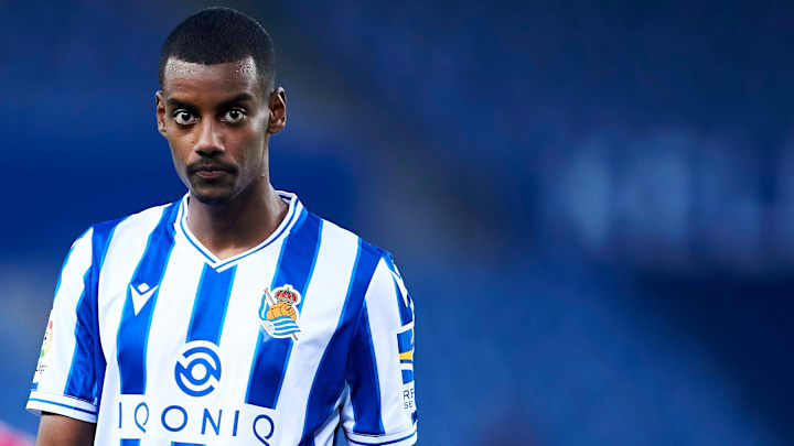 Alexander Isak avec la Real Sociedad. Alexander Isak avec la Real Sociedad.