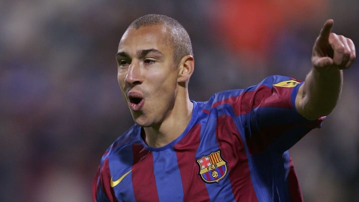 Henrik Larsson lors de son passage au Barça. Henrik Larsson lors de son passage au Barça.