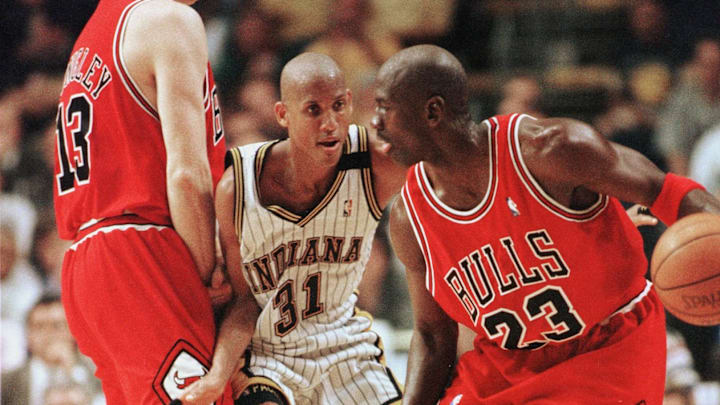 Miller y Jordan tuvieron varias batallas en los playoffs