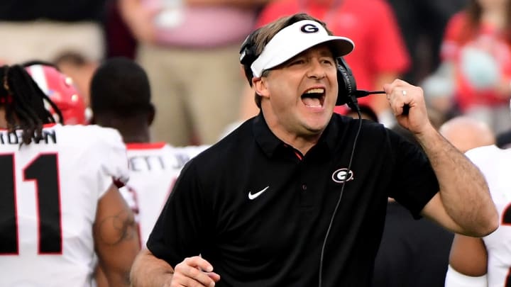 Georgia Bulldogs head coach Kirby Smart Georgia Bulldogs head coach Kirby Smart