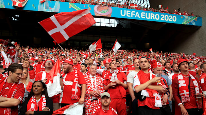 Tifosi della Danimarca a Euro 2020