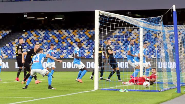 Eriksen scored directly from a corner in their eventual Coppa Italia exit to Napoli