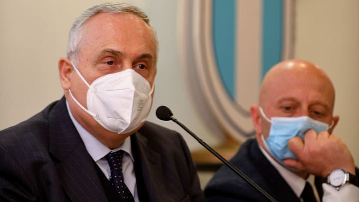 Il presidente della Lazio Claudio Lotito Il presidente della Lazio Claudio Lotito