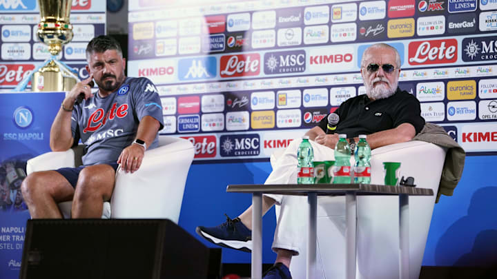 Gennaro Gattuso e Aurelio De Laurentiis Gennaro Gattuso e Aurelio De Laurentiis