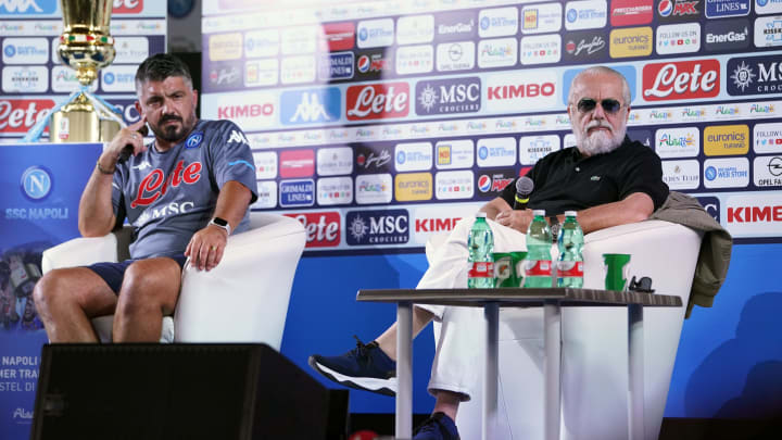 Rino Gattuso e Aurelio De Laurentiis Rino Gattuso e Aurelio De Laurentiis
