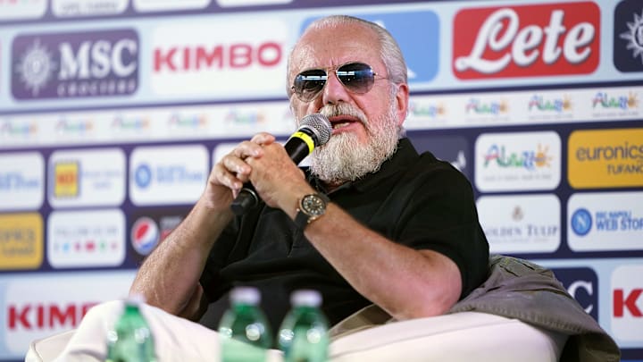 Il presidente del Napoli Aurelio De Laurentiis Il presidente del Napoli Aurelio De Laurentiis