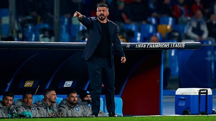 SSC Napoli v FC Barcelona - UEFA Champions League Round of 16: First Leg SSC Napoli v FC Barcelona - UEFA Champions League Round of 16: First Leg