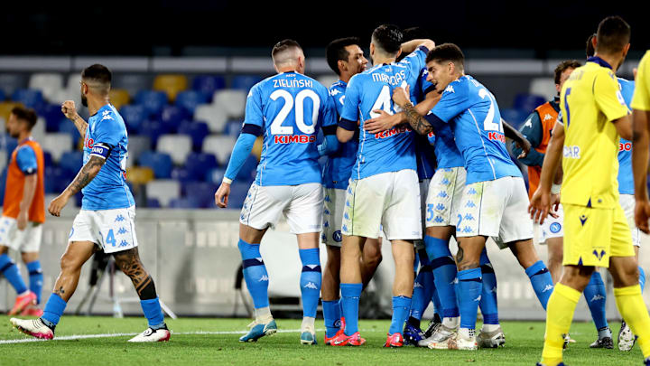 Un'esultanza del Napoli Un'esultanza del Napoli