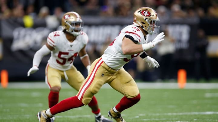 Nick Bosa has shined on the defensive side of the ball for the San Francisco 49ers.