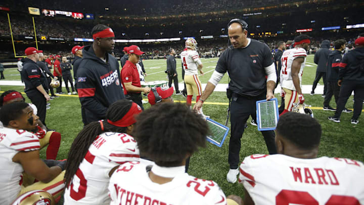 San Francisco 49ers defensive coordinator Robert Saleh