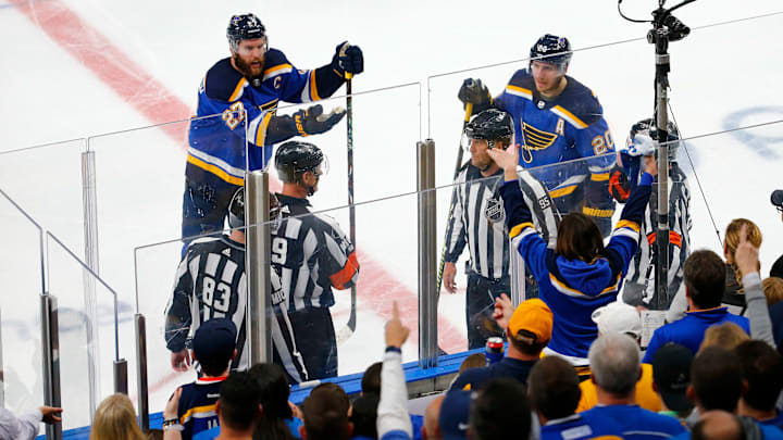 San Jose Sharks v St Louis Blues - Game Three San Jose Sharks v St Louis Blues - Game Three