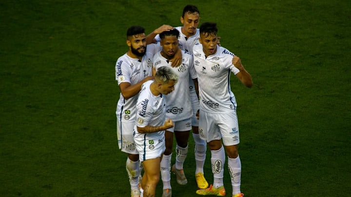 Santos v Red Bull Bragantino Play Behind Closed Doors the First Round of the 2020 Brasileirao Series