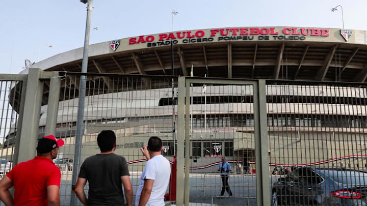 Sao Paulo v Santos Play the Paulistao State Championship With Closed Doors as a Precautionary Measure Against the Coronavirus
