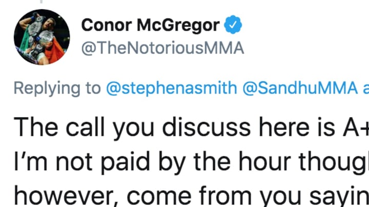 Conor McGregor calls out Stephen A Smith and backs Joe Rogan over Cowboy Cerrone rant