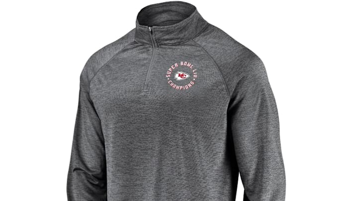 Chiefs NFL Pro Line Super Bowl LIV Quarter-Zip Pullover