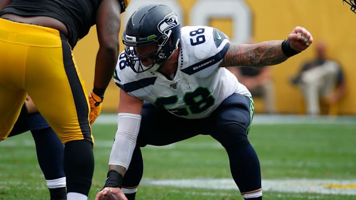 Seattle Seahawks center Justin Britt