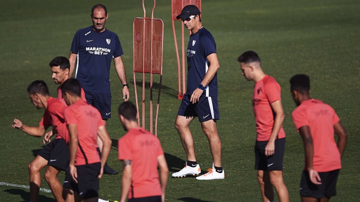 Sevilla FC Training And Press Conference Sevilla FC Training And Press Conference