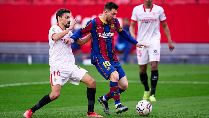 Jesus Navas, Lionel Messi