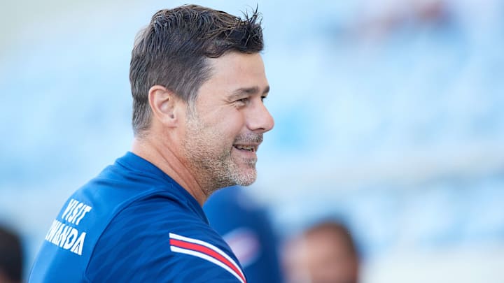 Mauricio Pochettino en pré-saison. Mauricio Pochettino en pré-saison.