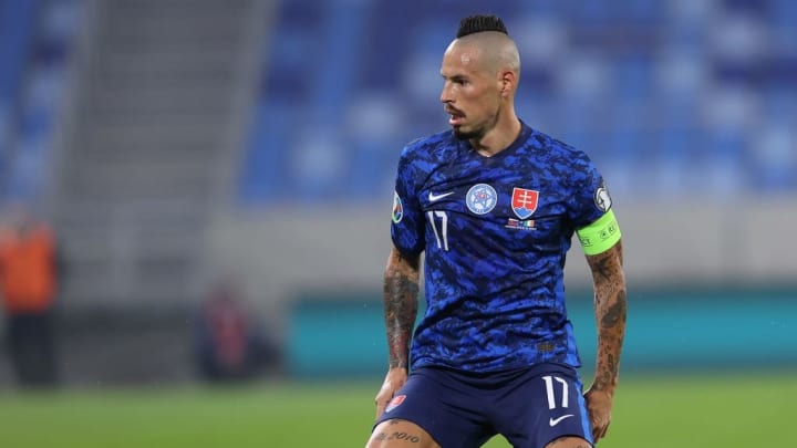 Marek Hamsik continue de jouer pour la Slovaquie.