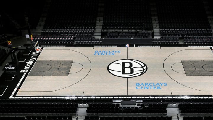 BROOKLYN NETS TIE-DYE CUSTOM COURT TUTORIAL! RETRO NETS ARENA! NBA