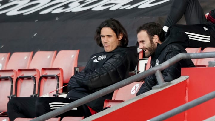 Edinson Cavani dan Juan Mata Edinson Cavani dan Juan Mata
