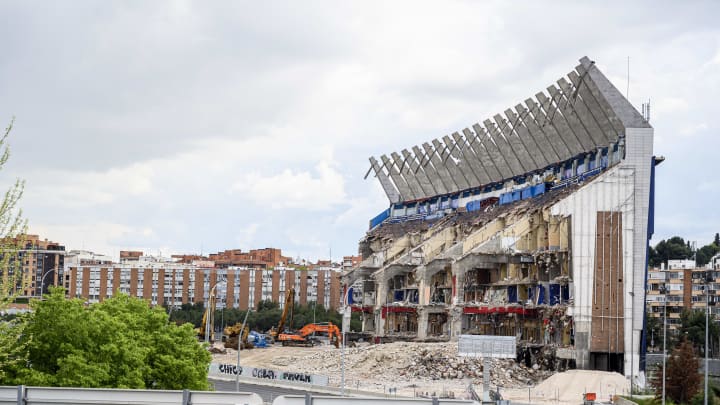 El Estadio Vicente Calderón fue derruido el pasado 2019