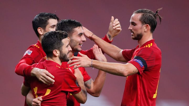 Fabian asistió en tres de los seis goles de España