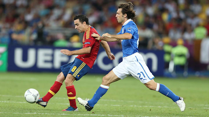 The final had been billed as 'Xavi vs Pirlo' but the Spaniard emphatically came out on top