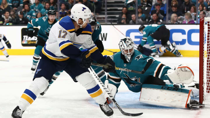St Louis Blues v San Jose Sharks - Game Five St Louis Blues v San Jose Sharks - Game Five