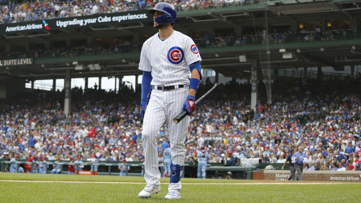 Chicago Cubs third baseman Kris Bryant in a game against the St. Louis Cardinals