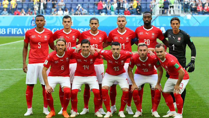 Yann Sommer, Manuel Akanji, Michael Lang, Granit Xhaka, Valon Behrami, Ricardo Rodriguez, Steven Zuber, Blerim Dzemaili, Josip Drmic, Johan Djourou, Xherdan Shaqiri