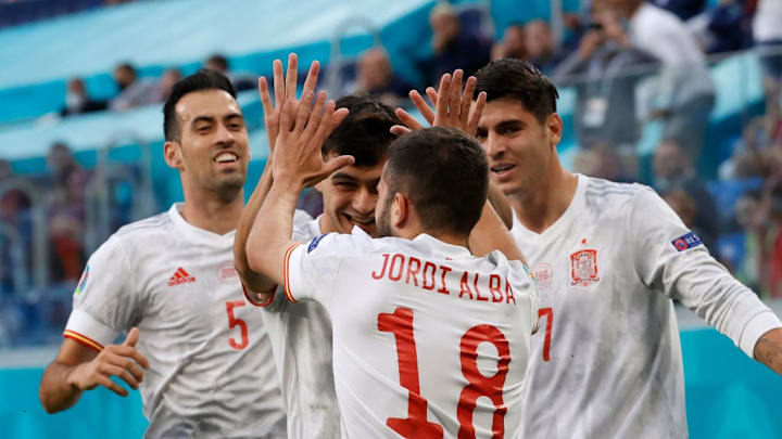 Jordi Alba, Alvaro Morata, Pedri