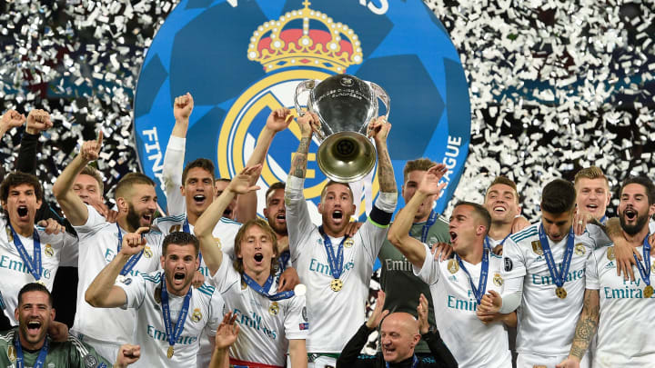 Le Real Madrid lors de leur dernière victoire en Ligue des Champions face à Liverpool. 