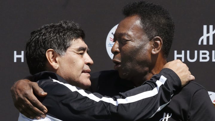 Pelé y Maradona, viejos amigos
