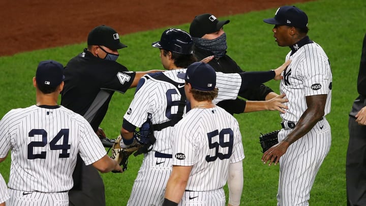 El juego del martes en el Yankee Stadium terminó en medio de mucha tensión