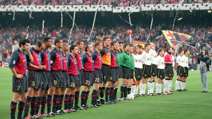 Teams line up