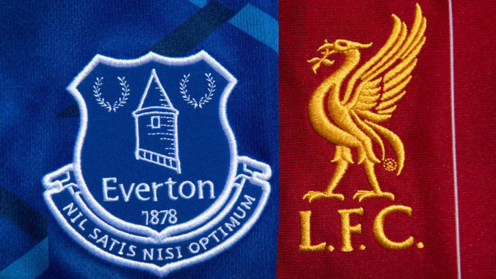 The Everton and Liverpool Club Badges