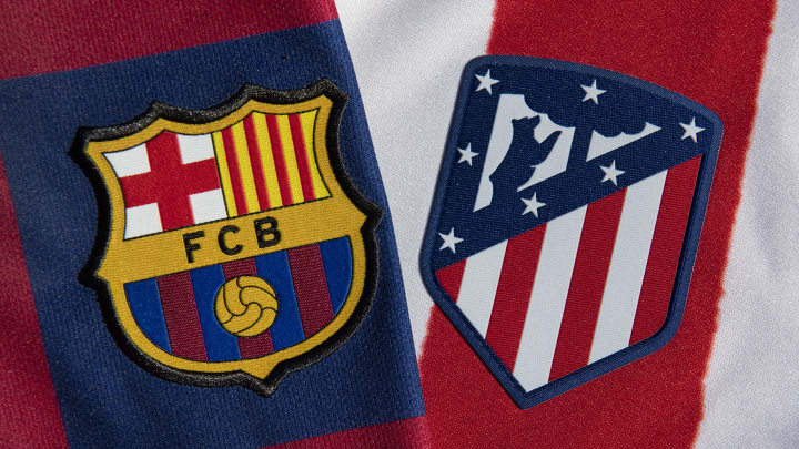 Barcelona ve Atletico Madrid logoları