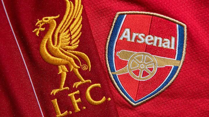 The Liverpool and Arsenal Club Crests The Liverpool and Arsenal Club Crests