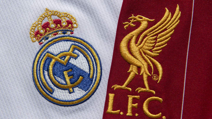 The Real Madrid and Liverpool FC Club Badges
