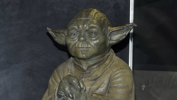 Yoda statue pays tribute to the Black Lives Matter movement.