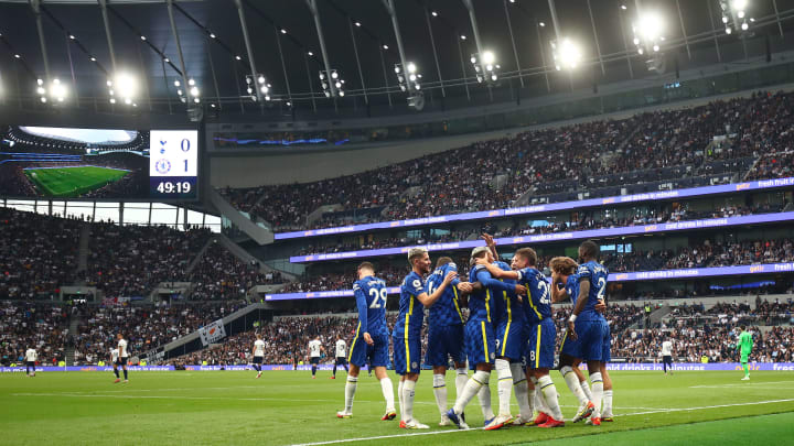 Chelsea celebrate their opener