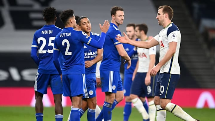 Harry Kane James Justin Premier League Leicester City Tottenham Champions League