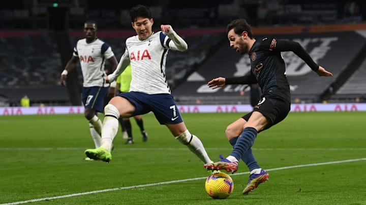 A l'image de son équipe, Bernardo Silva (en noir) a manqué d'inspiration face à Tottenham