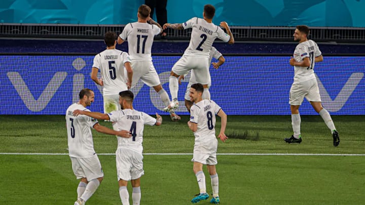 Giorgio Chiellini, Leonardo Spinazzola, Jorginho, Manuel Locatelli, Ciro Immobile, Giovanni Di Lorenzo, Lorenzo Insigne