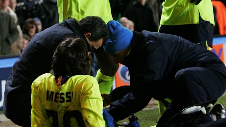 Messi se perdió la final de la Champions de 2006 por una lesión frente al Chelsea