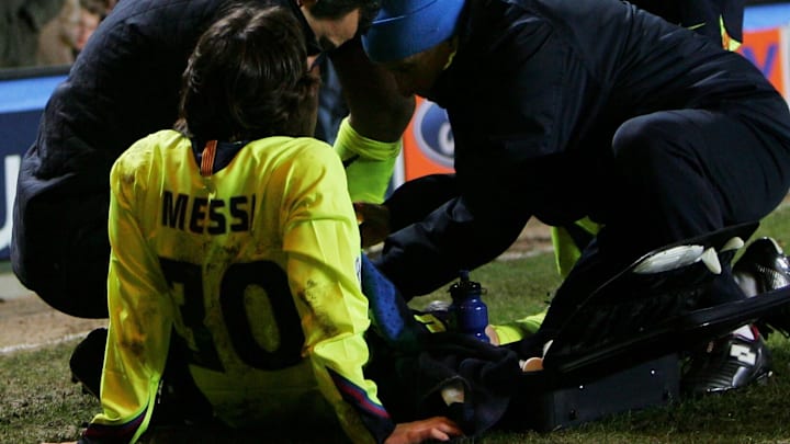 Messi perdeu a final da Champions League de 2006.