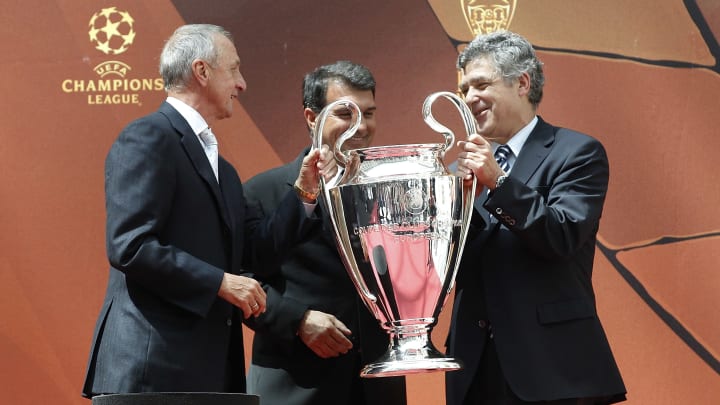 UEFA Champions League Trophy Handover
