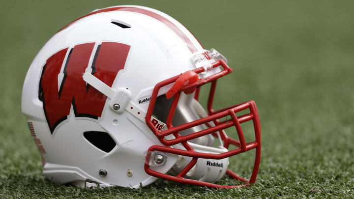 Wisconsin Badgers football helmet.